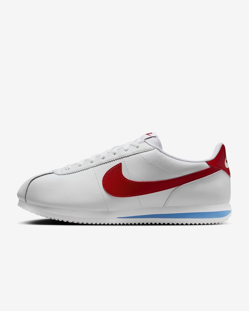 Nike Cortez Leder Weiß/Varsity Blau/VarsityRot