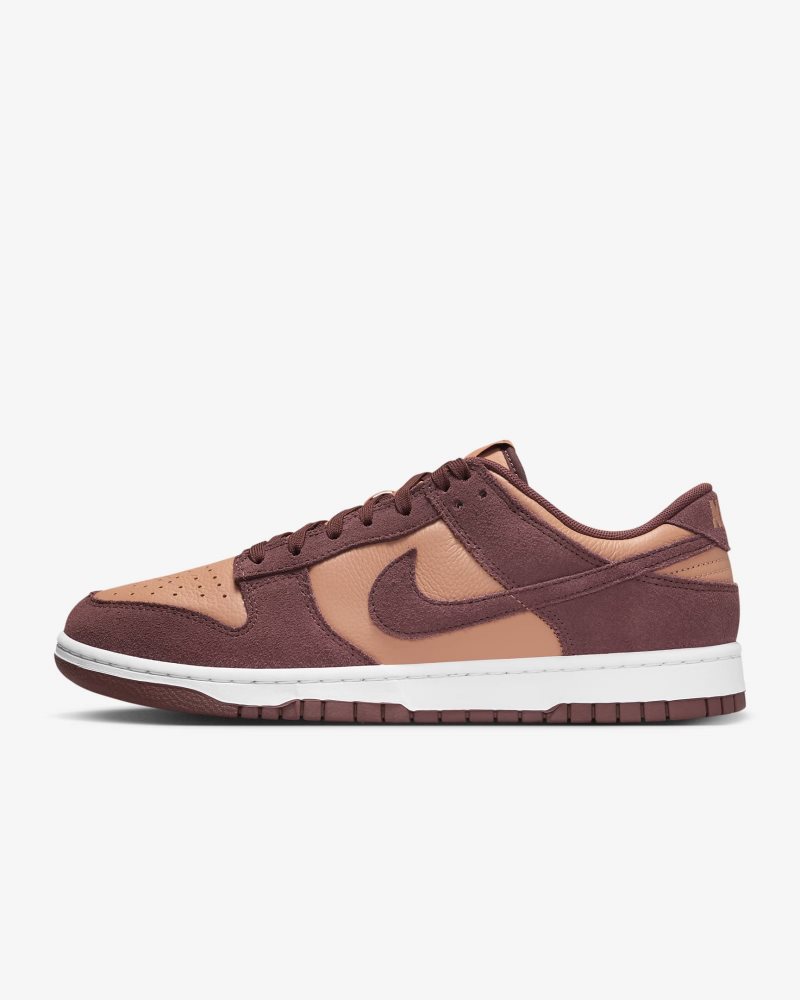 Nike Dunk Low Retro SE Leder/Wildleder Bernsteinbraun/Weiß/Dunkles Pony