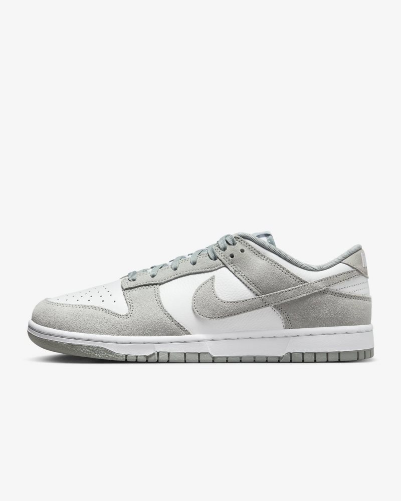 Nike Dunk Low Retro SE Leder/Wildleder Weiß/Hellpumice