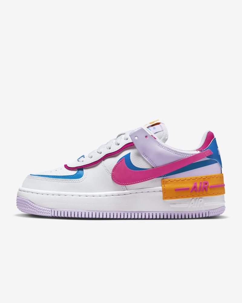 Nike Air Force 1 Shadow Weiß/Photo Blau/Lilac Bloom/Alchemy Pink