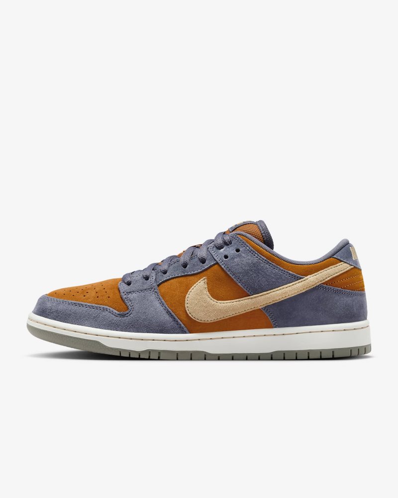 Nike SB Dunk Low Pro Light Carbon/Monarch/Summit White/Sesame