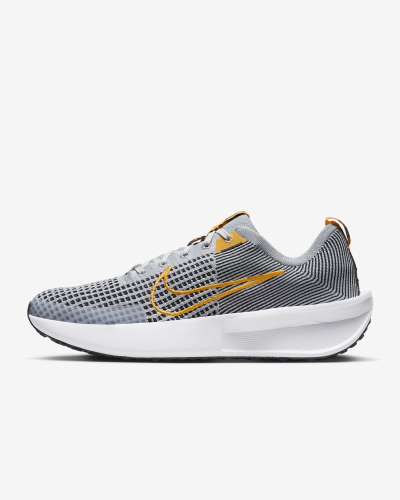 Nike Interact Run Wolf Grey/Schwarz/Weiß/Laserorange