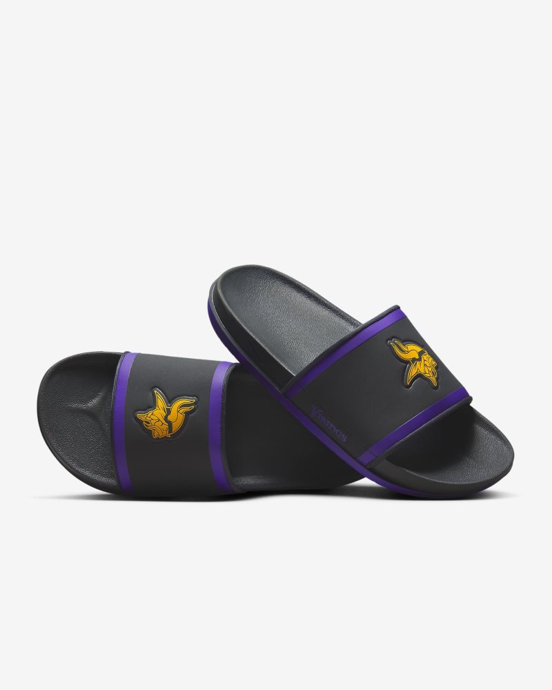 Nike Offcourt (NFL Minnesota Vikings) Anthrazit/Court Purple/Gold