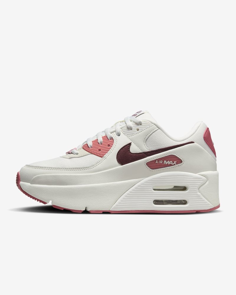 Nike Air Max 90 LV8 SE Segel/Adobe/Mittelweiches Pink/Dunkelrot