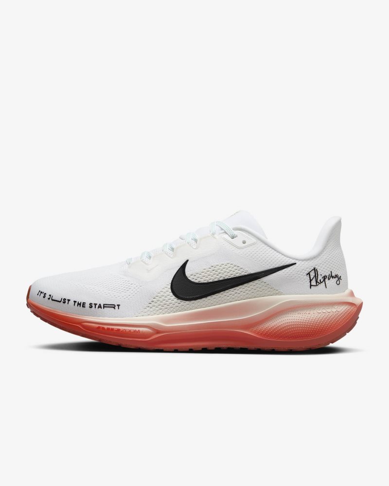 Nike Pegasus 41 „Eliud Kipchoge" Weiß/Blasses Elfenbein/DracheRot/Schwarz