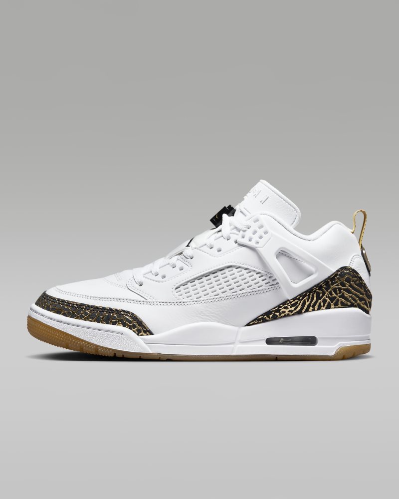 Jordan Spizike Low Weiß/Metallic Gold/Segel/Schwarz