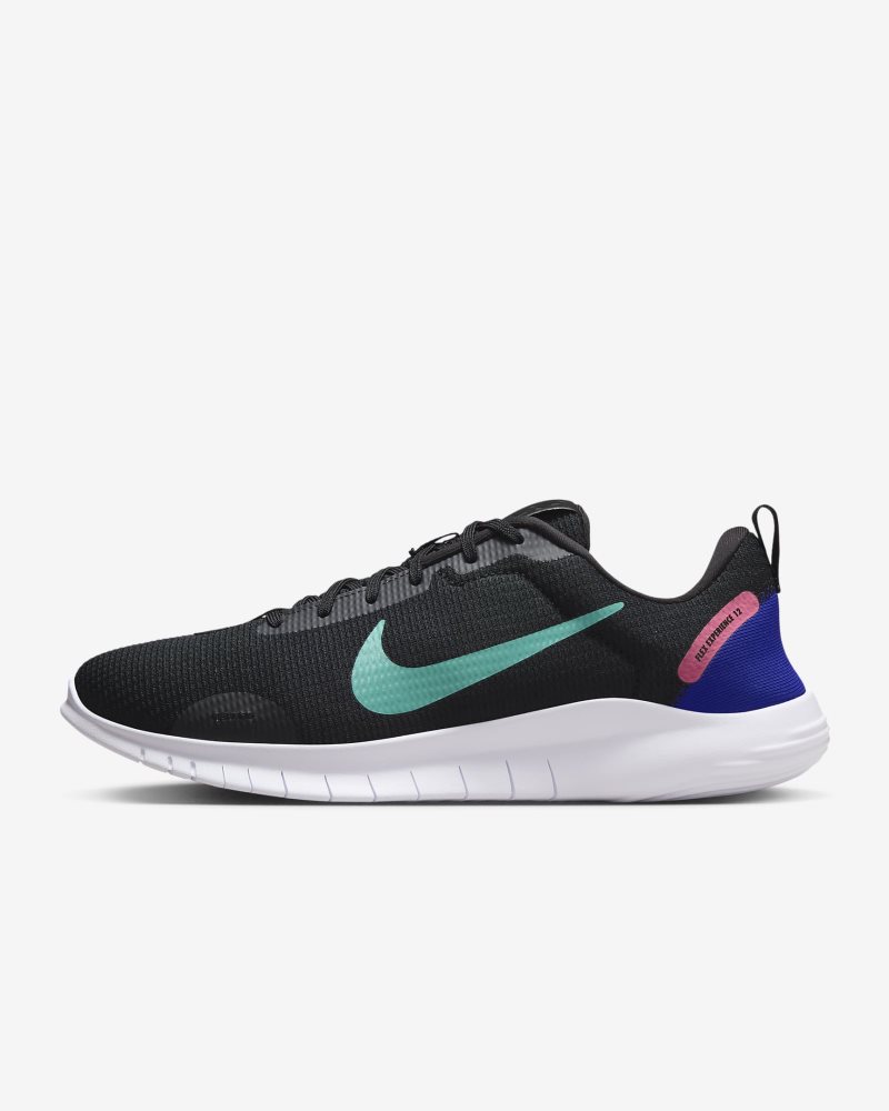 Nike Flex Experience Run 12 Schwarz/Weiß/Concord/Green Frost