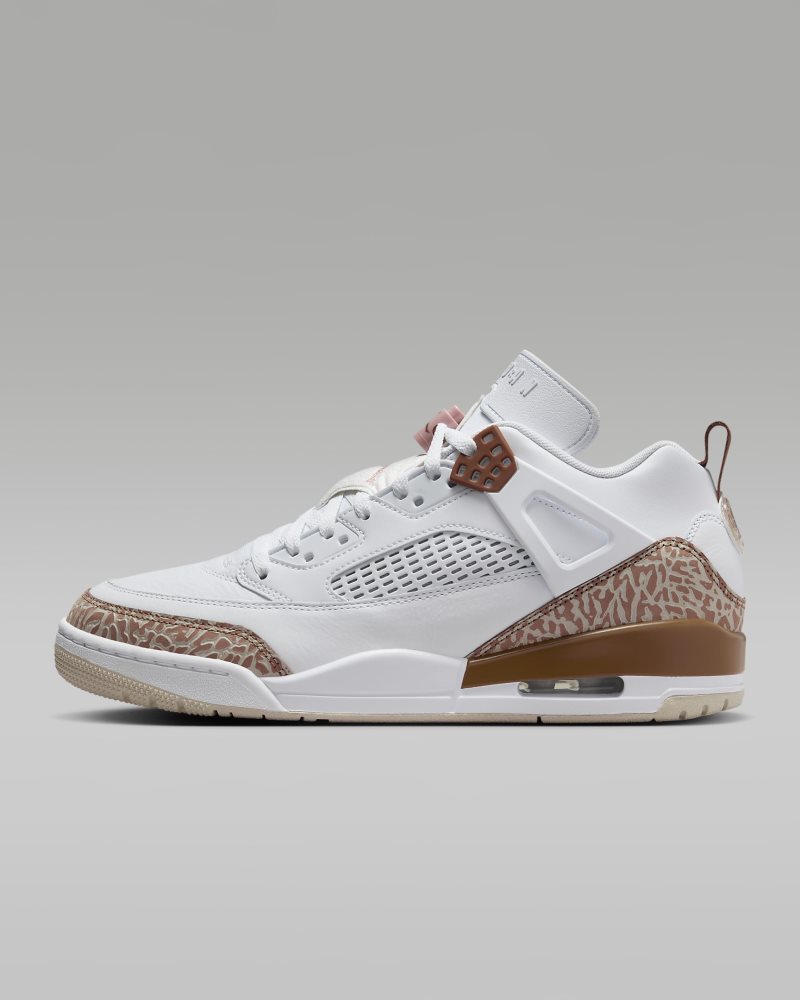 Jordan Spizike Low Weiß/Archaeo Brown/Light Bone/Pink Oxford