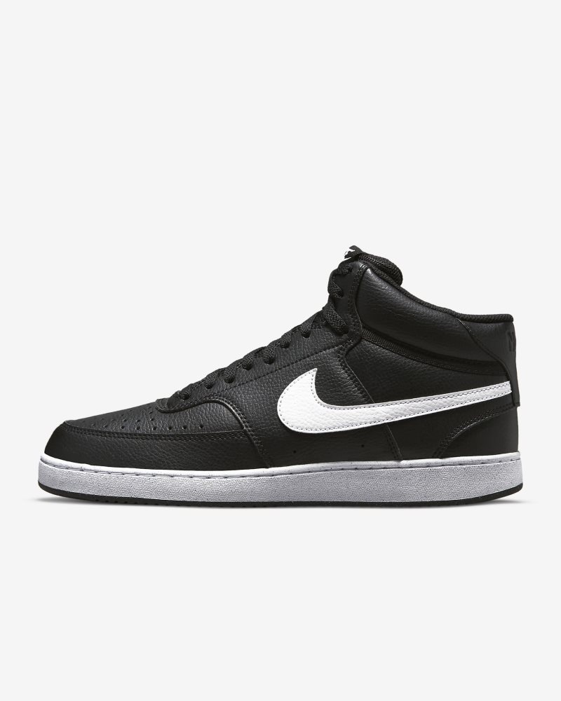 Nike Court Vision Mid Next Nature Schwarz/Schwarz/Weiß