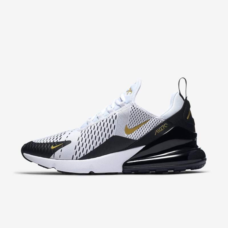 Nike Air Max 270 Weiß/Schwarz/Metallic Gold