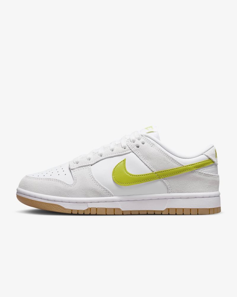 Nike Dunk Low Weiß/Gummigelb/Heller Kaktus