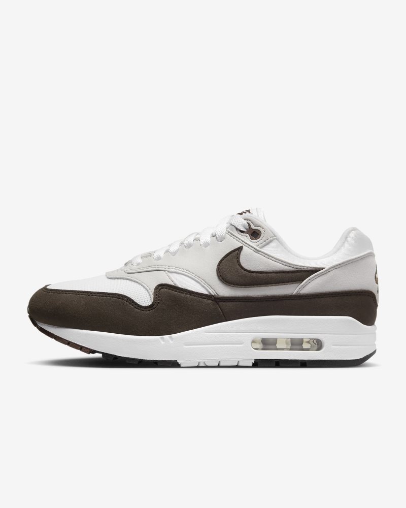 Nike Air Max 1 Neutral Grey/White/Black/Baroque Brown