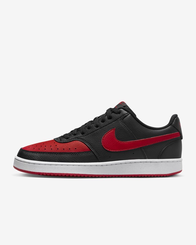 Nike Court Vision Low Next Nature Schwarz/Weiß/University Red