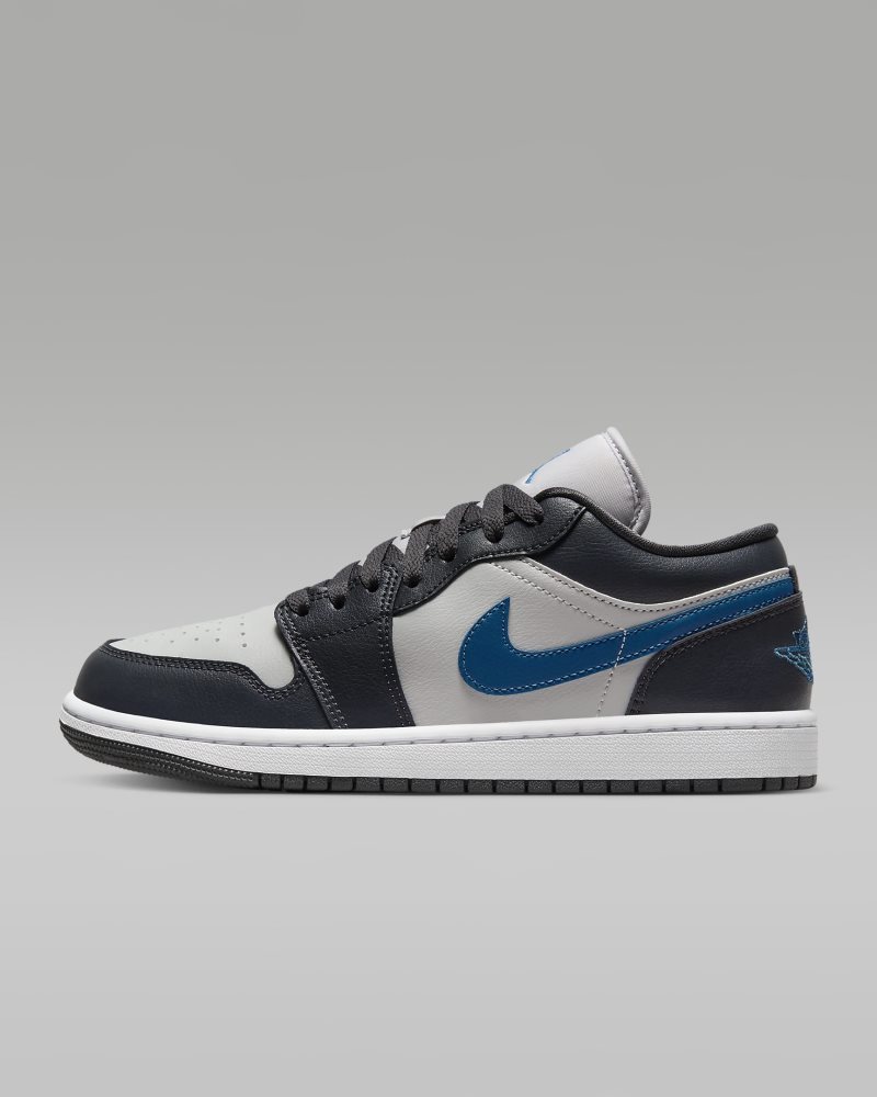 Air Jordan 1 Low Anthrazit/Neutralgrau/Weiß/Industrial Blue