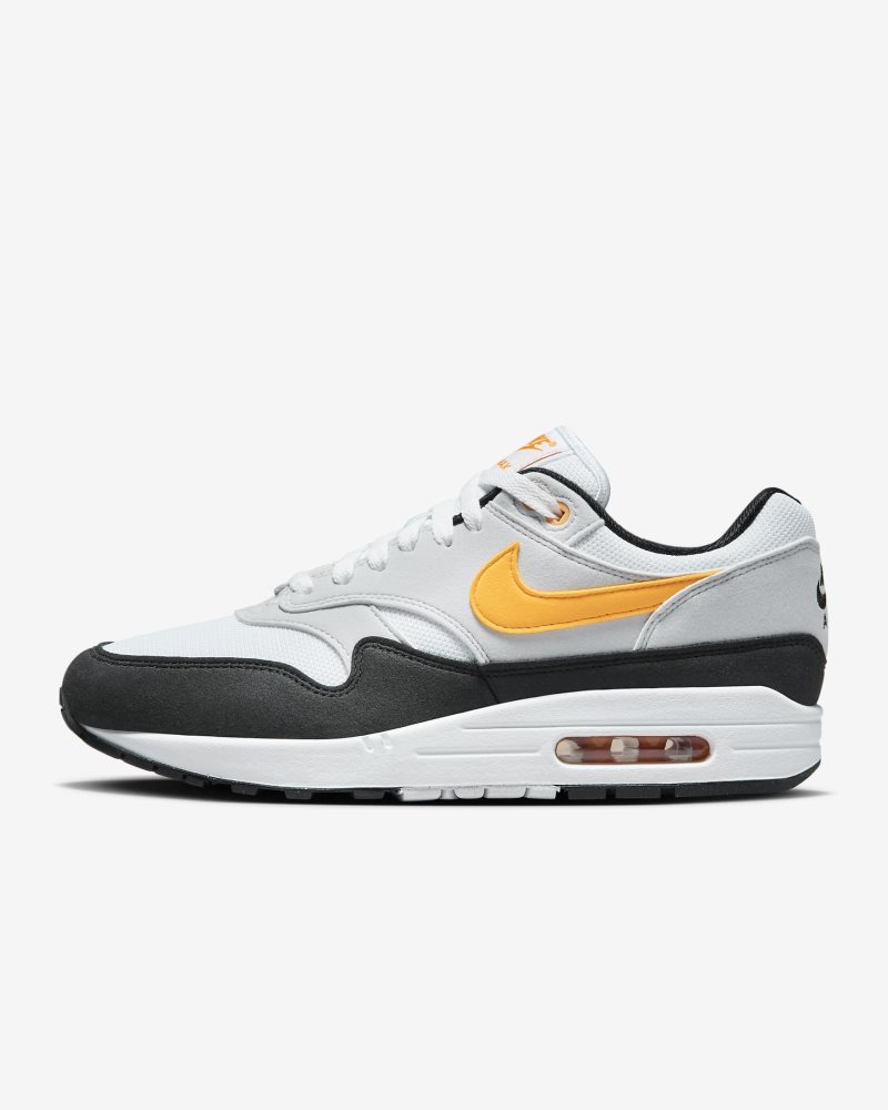 Nike Air Max 1 Weiß/Schwarz/Pure Platinum/University Gold