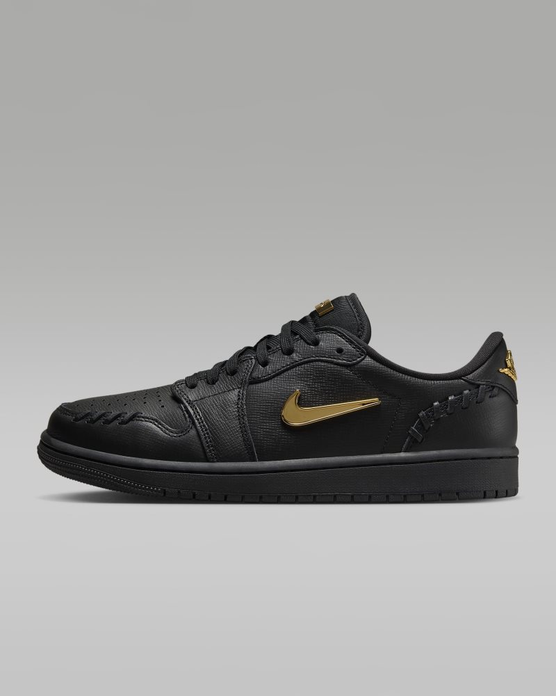 Air Jordan 1 Low Method of Make Schwarz/Metallic Gold