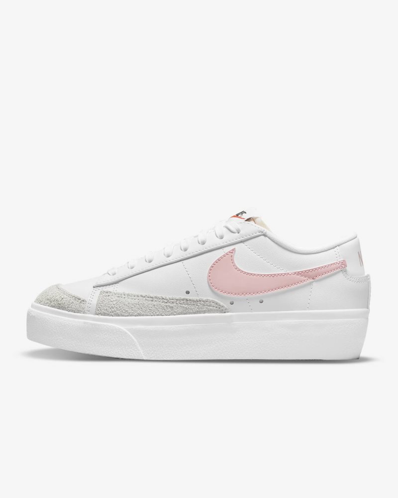 Nike Blazer Low Platform Weiß/Gipfelweiß/Schwarz/Pink Glaze