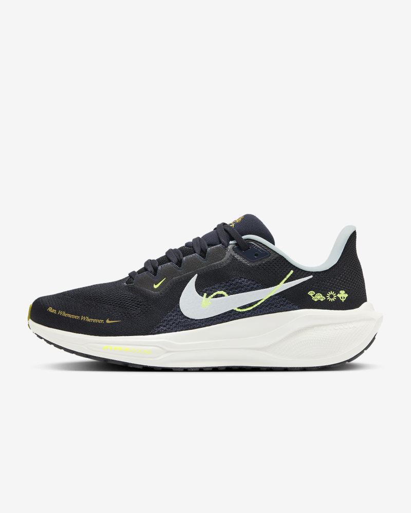 Nike Pegasus 41 Schwarz/Segel/Volt/Gletscherblau