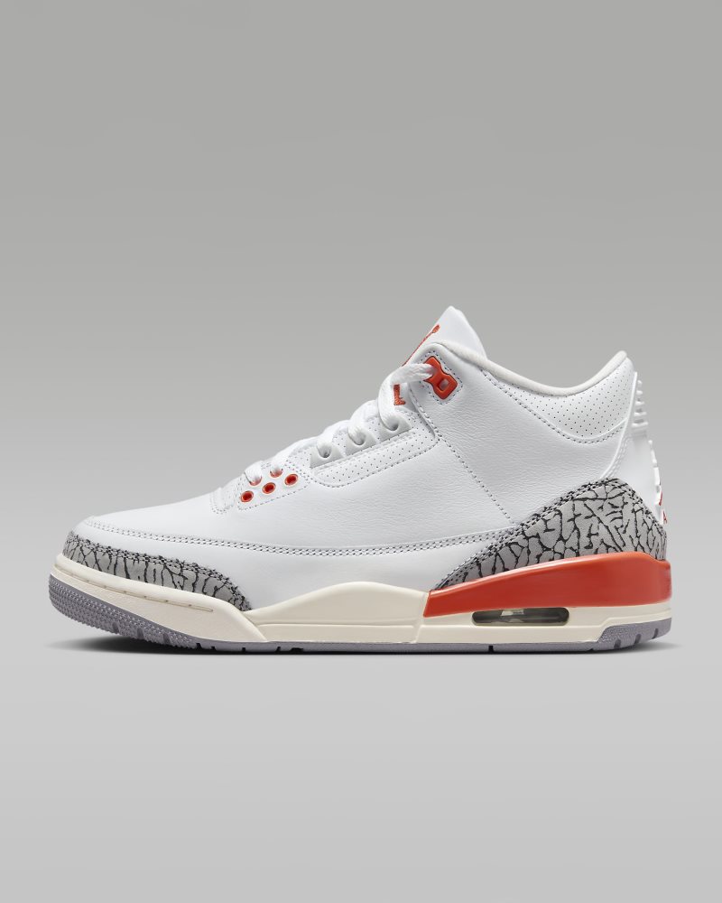 Air Jordan 3 Retro Weiß/Segel/Zementgrau/KosmischClay