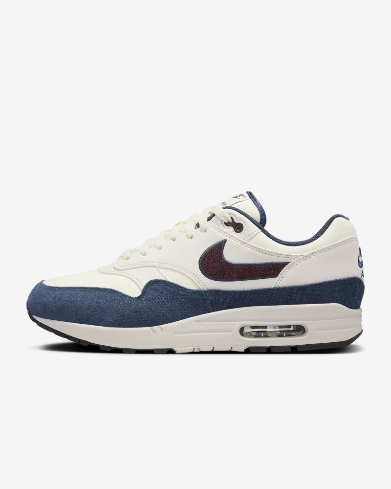 Nike Air Max 1 Coconut Milk/Armory Navy/Light Orewood Brown/Burgundy Crush