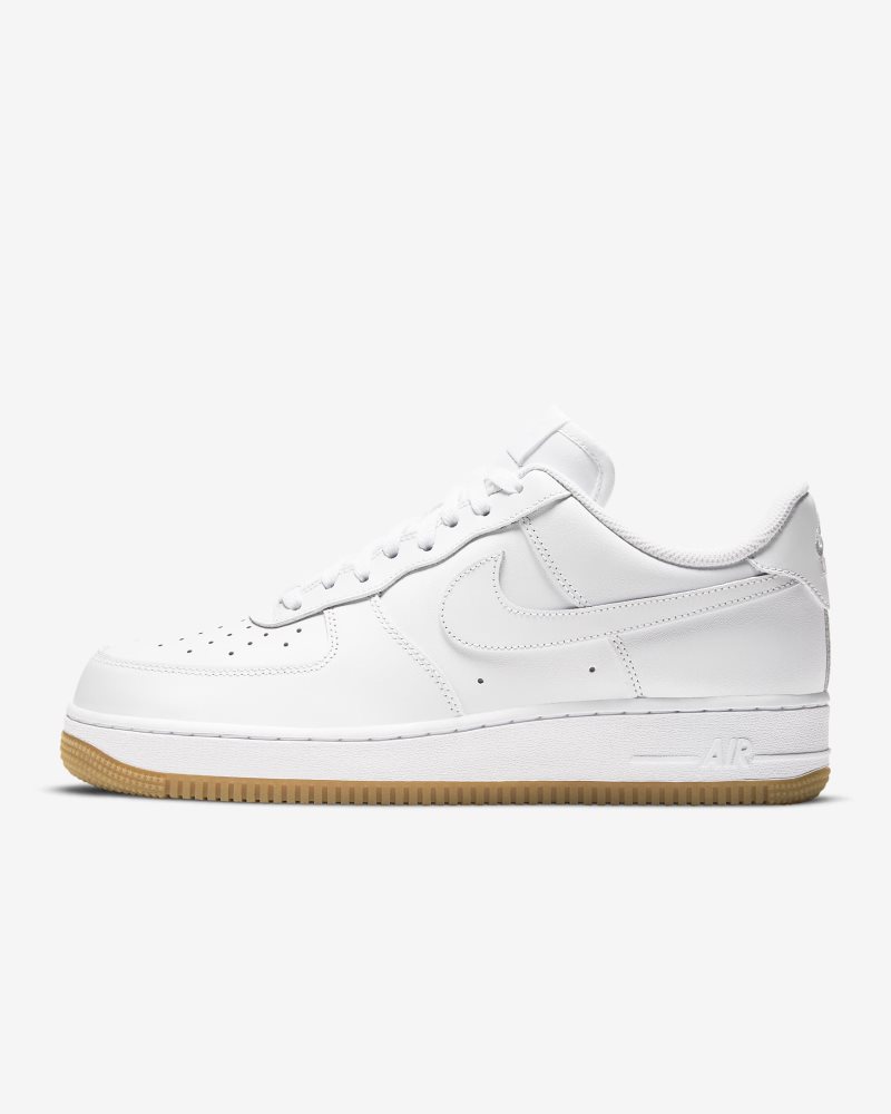 Nike Air Force 1 07 Weiß/Gummi Hellbraun/Weiß