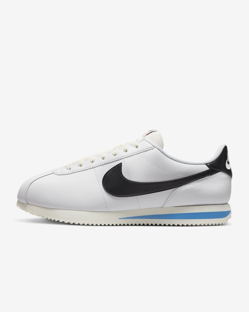 Nike Cortez Leder Weiß/Hellblau/Segel/Schwarz