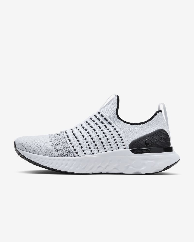 Nike React Phantom Run Flyknit 2 True White/Schwarz/Pure Platinum/Weiß