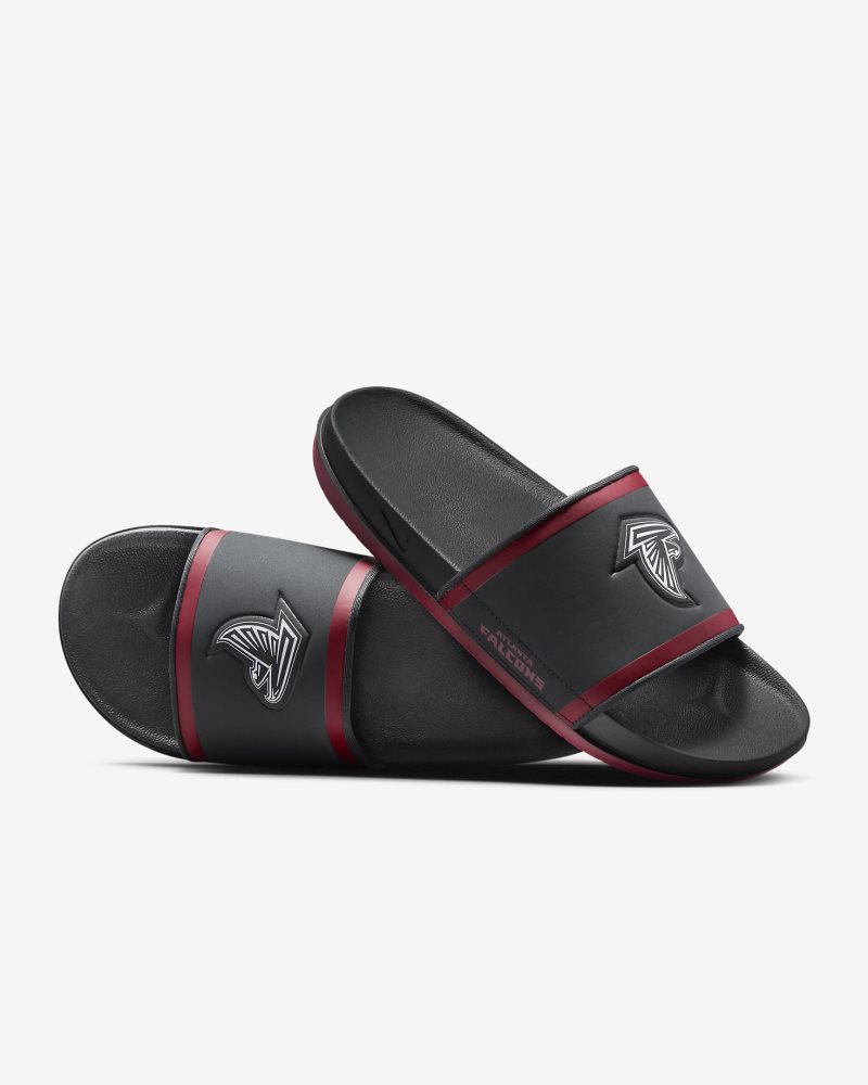 Nike Offcourt (NFL Atlanta Falcons) Anthrazit/Gym Red/Weiß