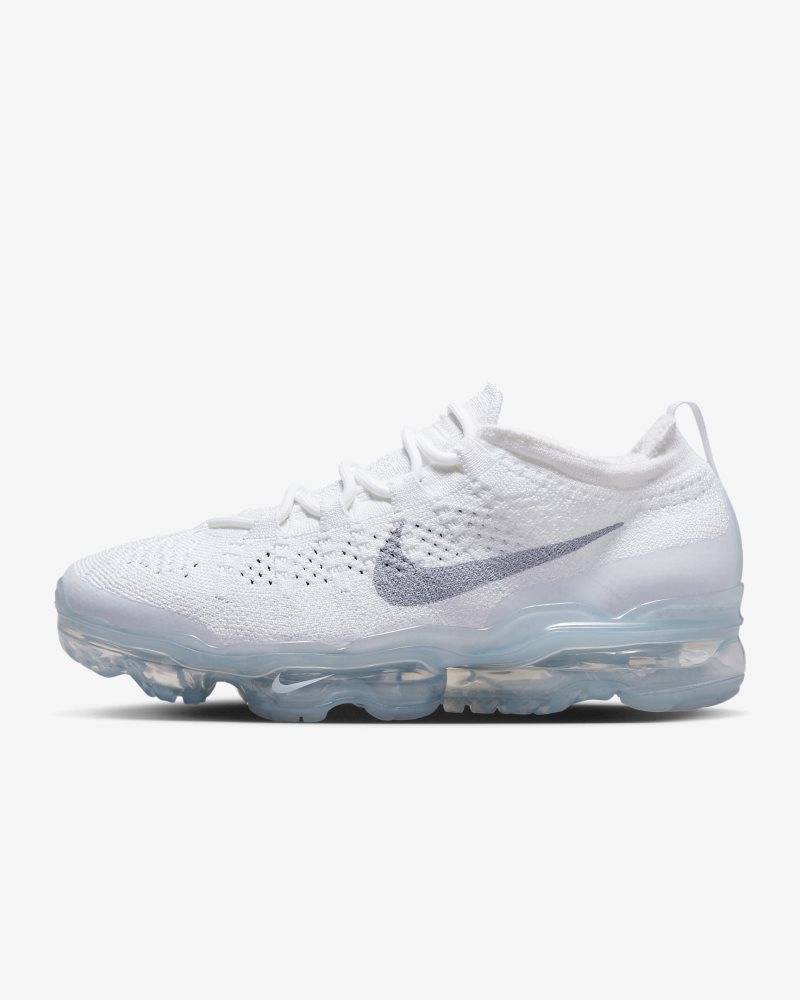 Nike Air VaporMax 2023 Flyknit Weiß/Metallic Silber/Metallic Silber/Reines Platin