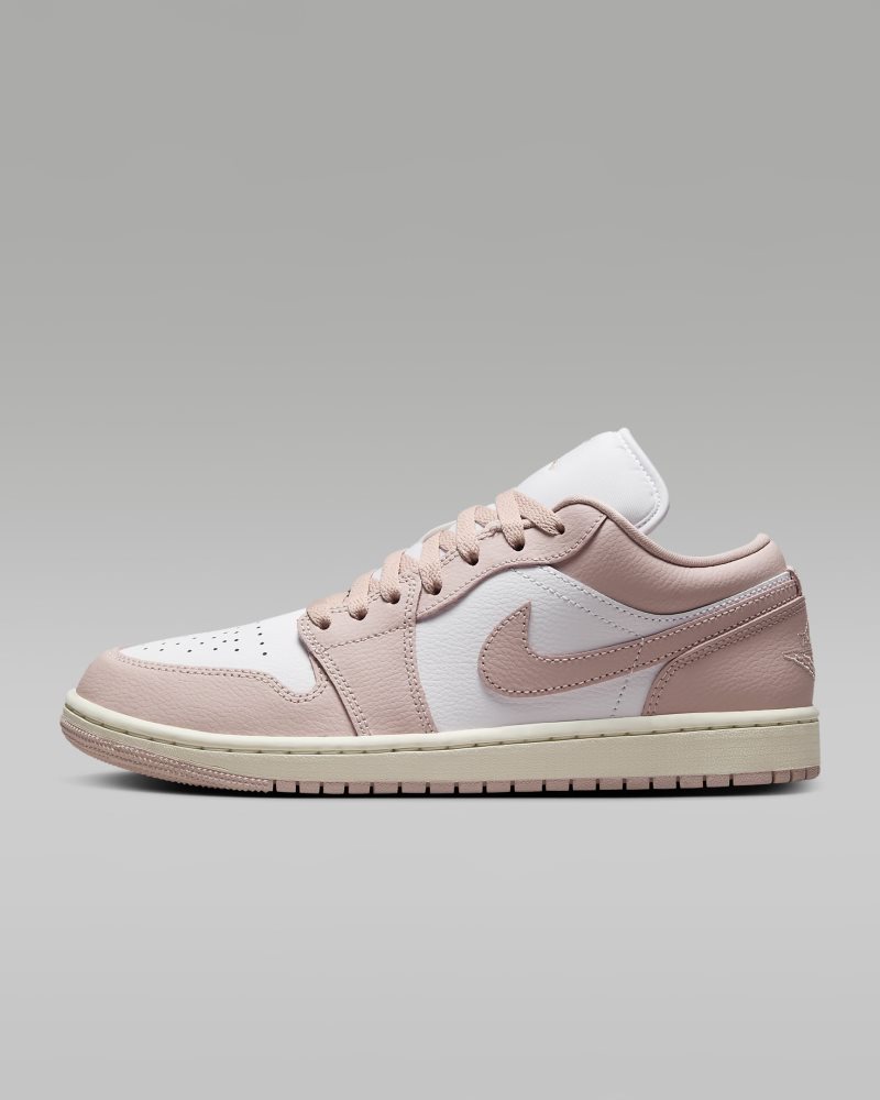 Air Jordan 1 Low Weiß/Segel/Pink Oxford