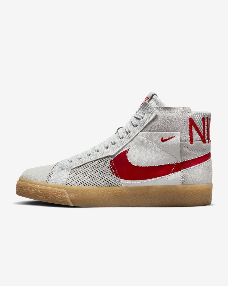 Nike SB Zoom Blazer Mid Premium Summit White/Pure Platinum/Summit White/University Red