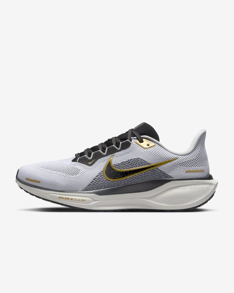 Nike Zoom Pegasus 41 Weiß/Metallic Gold/Hellrauchgrau/Schwarz