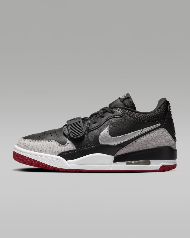 Air Jordan Legacy 312 Low Schwarz/Gym Red/Cement Grey/Metallic Silver