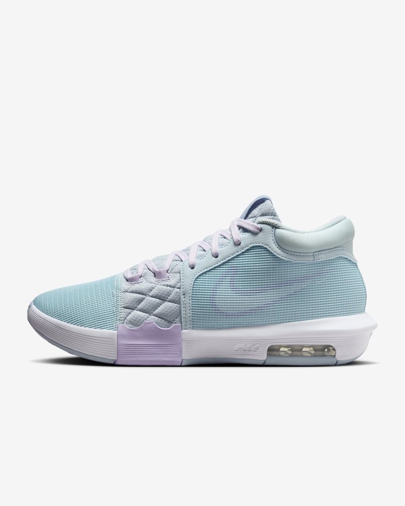 LeBron Witness 8 Gletscherblau/Helles Armory-Blau/Lilac Bloom/Weiß