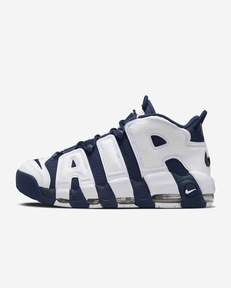 Nike Air More Uptempo 96 Weiß/Metallic Gold/University Red/Midnight Navy